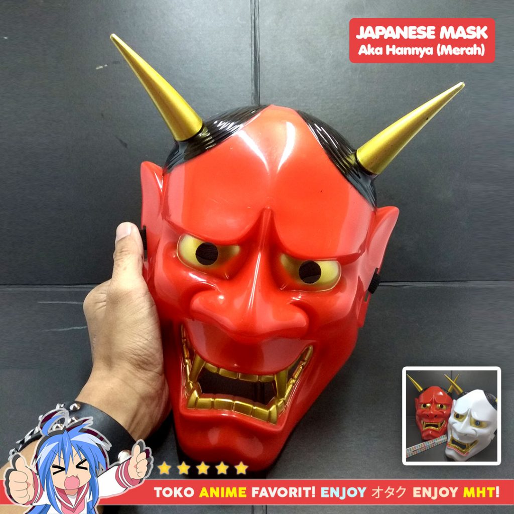 Topeng Jepang Aka Hannya Red Hannya Mask Toko Anime Terpercaya Di