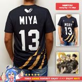Jersey Top Haikyuu Black Jackals 13 – MIYA – MSBY Volleyball