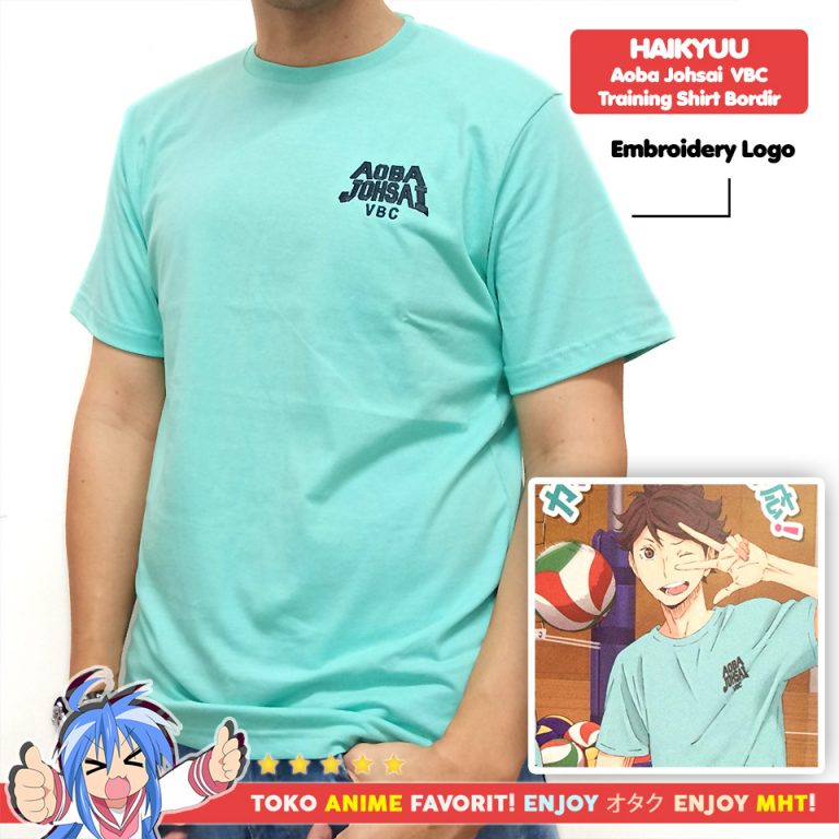 Kaos Anime Haikyuu – Aoba Johsai VBC Training Shirt – Aoba Johsai ...