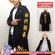 Jaket Jubah Coat Sano Manjiro Mikey Tokyo Revengers ketua Tokyo Manji Gang