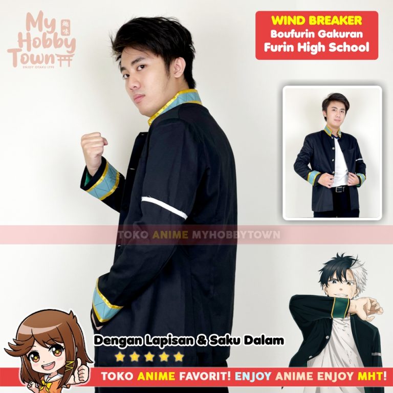 Jaket Blazer Gakuran Wind Breaker : Furin High School Sakura Bofurin ...