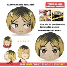 Bantal Bulat Anime Haikyuu Kenma Kozume Nekoma Plush Doll Plushie