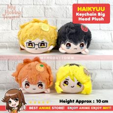 Gantungan Kunci Boneka Anime Haikyuu Hinata Shoyo Kageyama Tobio Kenma Kozume Tsukishima Kei Keychain Big Head Plushie Doll