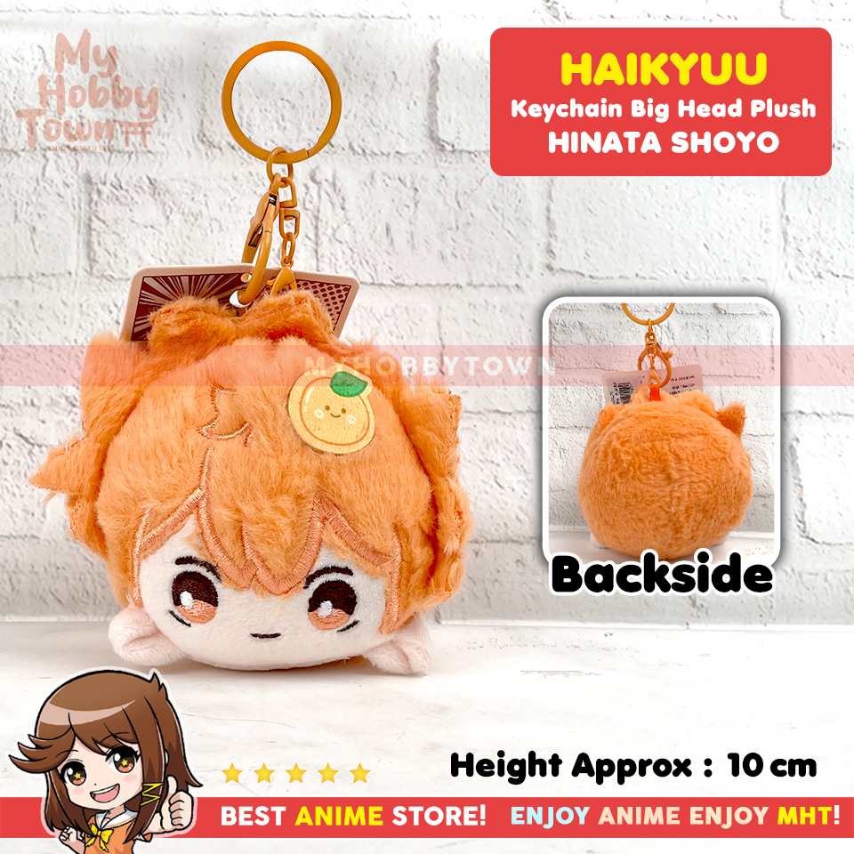 Gantungan Kunci Boneka Anime Haikyuu Hinata Shoyo Kageyama Tobio Kenma Kozume Tsukishima Kei Keychain Big Head Plushie Doll - Gambar 3