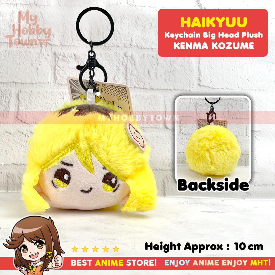 Gantungan Kunci Boneka Anime Haikyuu Hinata Shoyo Kageyama Tobio Kenma Kozume Tsukishima Kei Keychain Big Head Plushie Doll - Gambar 6