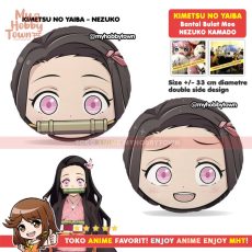 Bantal Bulat Kimetsu no Yaiba : Nezuko Plush Doll - Round Plushie cushion