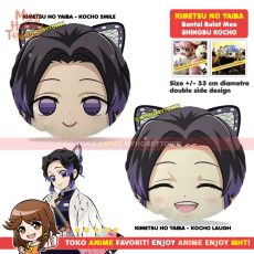 Bantal Bulat Anime Kimetsu no Yaiba Demon Slayer : Shinobu Kocho Plush Doll - Round Plushie Cushion