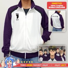 Jaket Anime Haikyuu - Shiratorizawa Academy Kostum Cosplay Costume