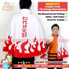 Jubah Cosplay Anime Naruto Hokage Ketujuh Nanadaime Uzumaki Naruto Hokage 7 Cloak Coat