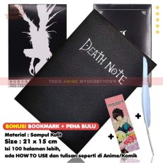 Replika Buku Death Note Notebook Cover Kulit ukuran A5 Agenda