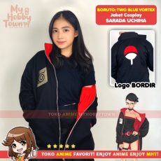 Jaket Cosplay Anime Sarada Uchiha Boruto Two Blue Vortex Time Skip