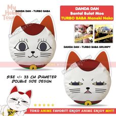 Bantal Bulat Moe Turbo Baba Maneki Neko Dandadan Anime Plushie Doll Pillow