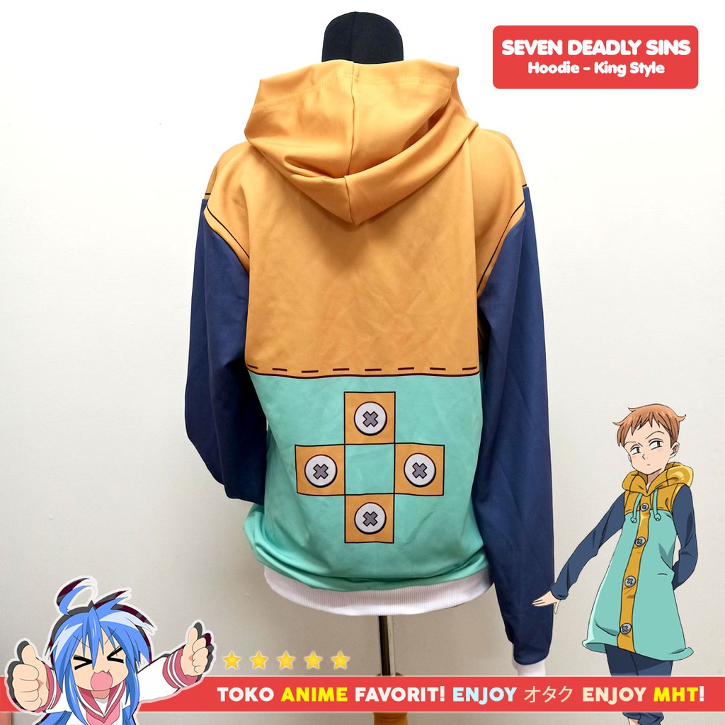 Jaket Sweater Anime Full Print Seven Deadly Sins - King - myhobbytown - Gambar 2