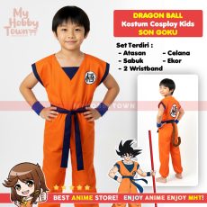 Kostum Cosplay Anak Son Goku KIDS SIZE Karakter Anime Dragon Ball