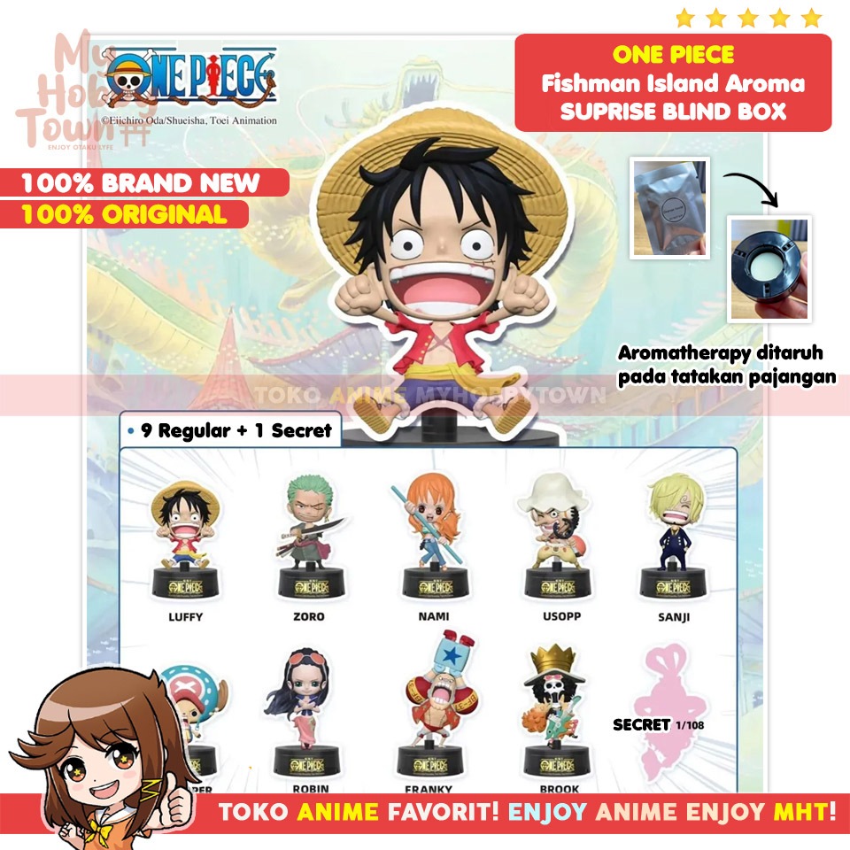 Original TOP TOY Figure Anime One Piece Fishman Island Aromatherapy Surprise Blind Box