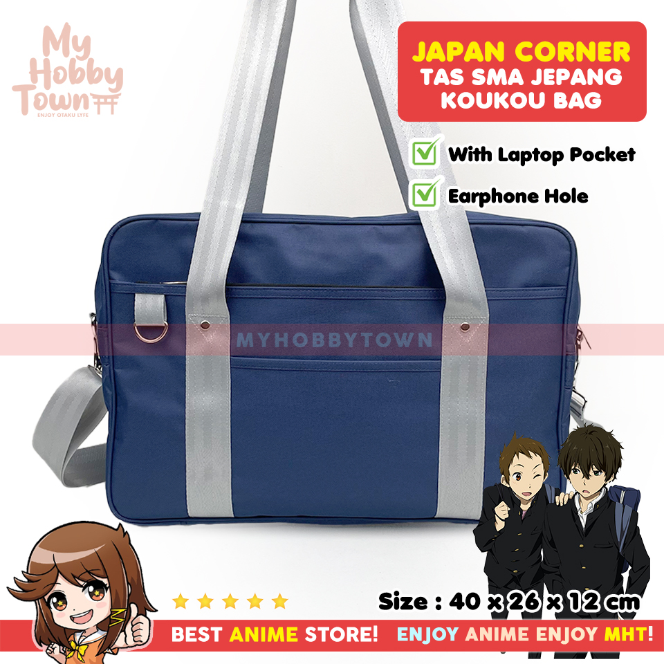 Tas SMA Sekolah Jepang - Tas Anime - Anime Koukou Bag HQ Japanese School Bag - Gambar 7