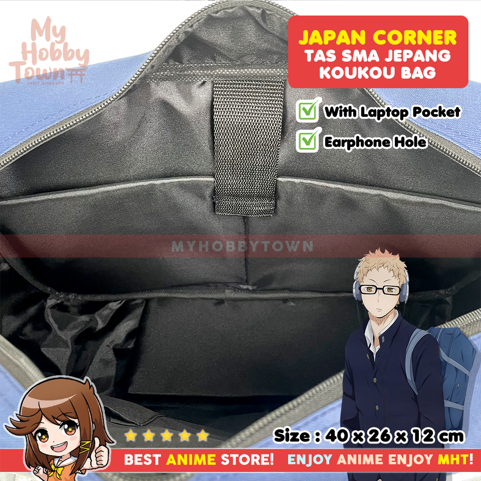 Tas SMA Sekolah Jepang - Tas Anime - Anime Koukou Bag HQ Japanese School Bag - Gambar 9