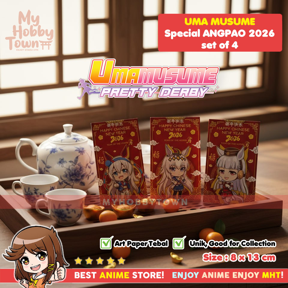 Angpao Uma Musume Pretty Derby Special Imlek 2026 Shio Tahun Kuda set Of 4 - Gambar 3