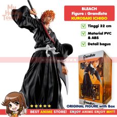 Myhobbytown Figure Anime Original Bleach Ichigo Kurosaki Grandista Banpreto