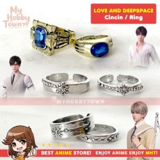 Cincin Game Love And Deepspace Rafayel Zayne Xavier Cosplay Couple Wedding Ring Set