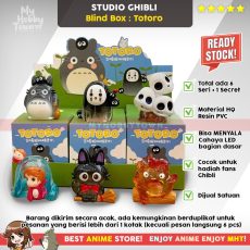 Figure Anime Studio Ghibli Tonari No Totoro Jiji Kiki's Delivery Service Ponyo Spirited Away Kaonashi No Face Kodama Princess Mononoke Calcifer Howl's Moving Castle Surprise Blind Box