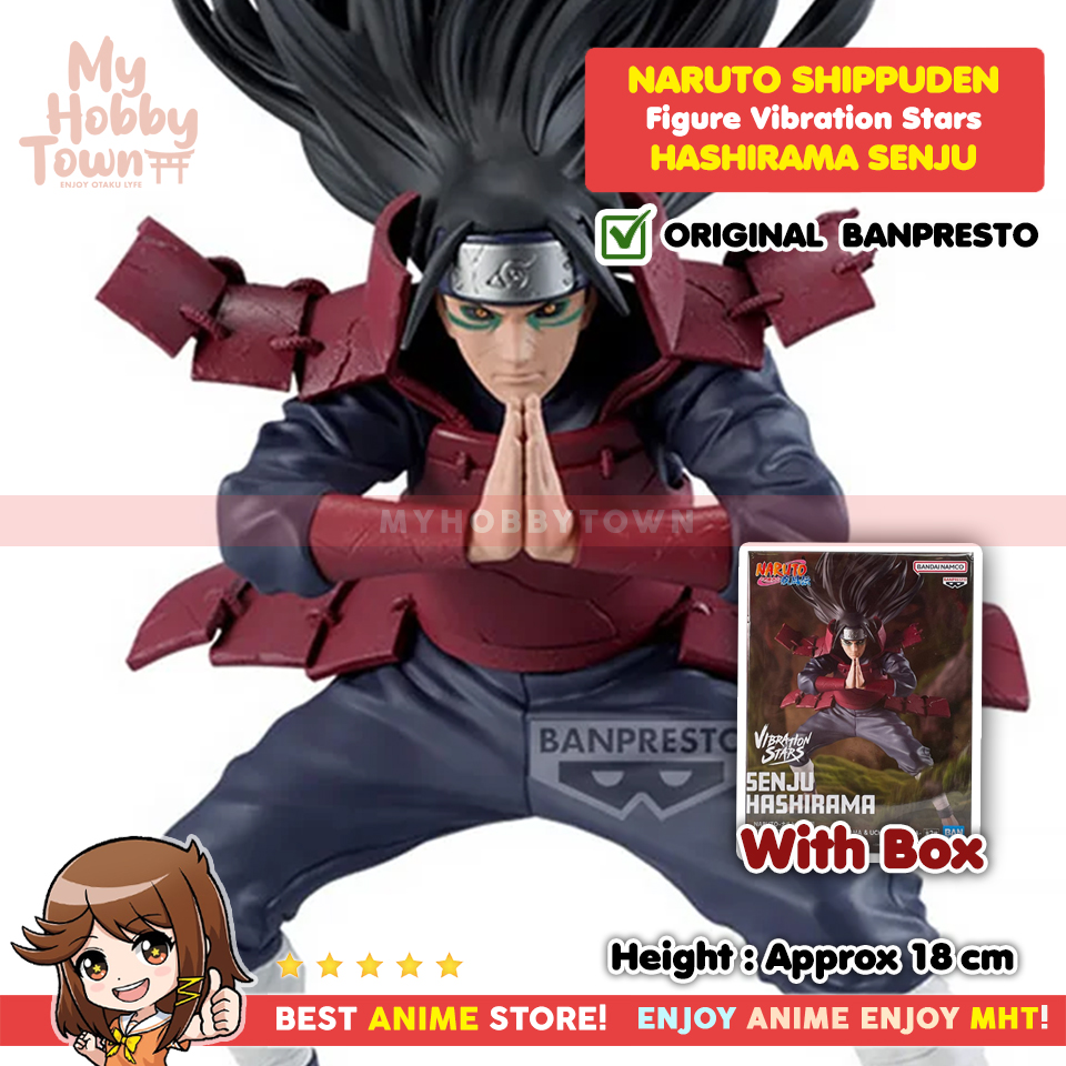 Myhobbytown Figure Anime Original Naruto Shippuden Hashirama Senju Vibration Stars Banpreto - Gambar 3