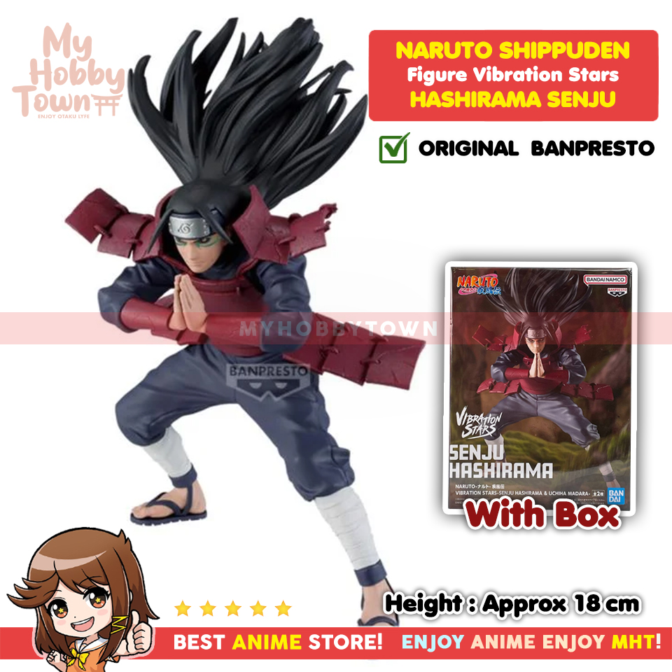 Myhobbytown Figure Anime Original Naruto Shippuden Hashirama Senju Vibration Stars Banpreto - Gambar 2