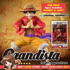 Myhobbytown Figure Anime Original One Piece Monkey D. Luffy Grandista Banpreto