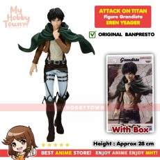 Figure Anime Original Attack on Titan Eren Yeager Shingeki no Kyojin Grandista Banpresto