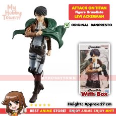 Figure Anime Original Attack on Titan Levi Ackerman Shingeki no Kyojin Grandista Banpresto