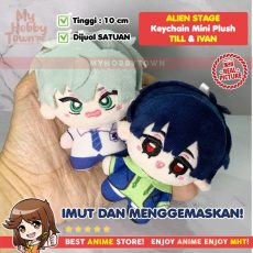 Gantungan Kunci Boneka Mini Alien Stage - Ivan & Till Keychain Mini Plushie Doll Imut Berkualitas