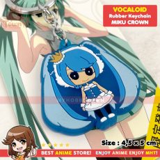 Gantungan Kunci Karet Anime Vocaloid Hatsune Miku Snow Miku Hat Crown
