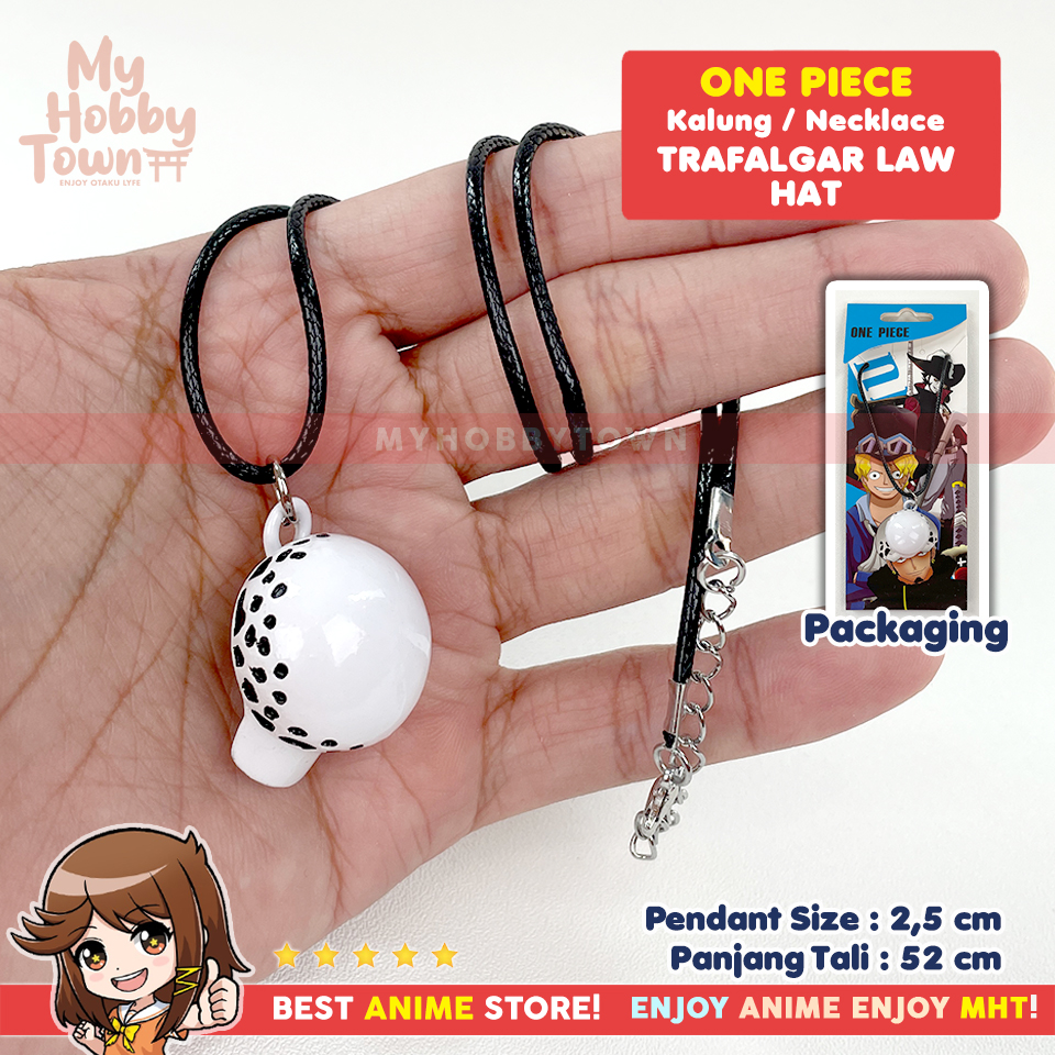 Kalung Anime One Piece Topi Trafalgar Law Hat Necklace - Gambar 2
