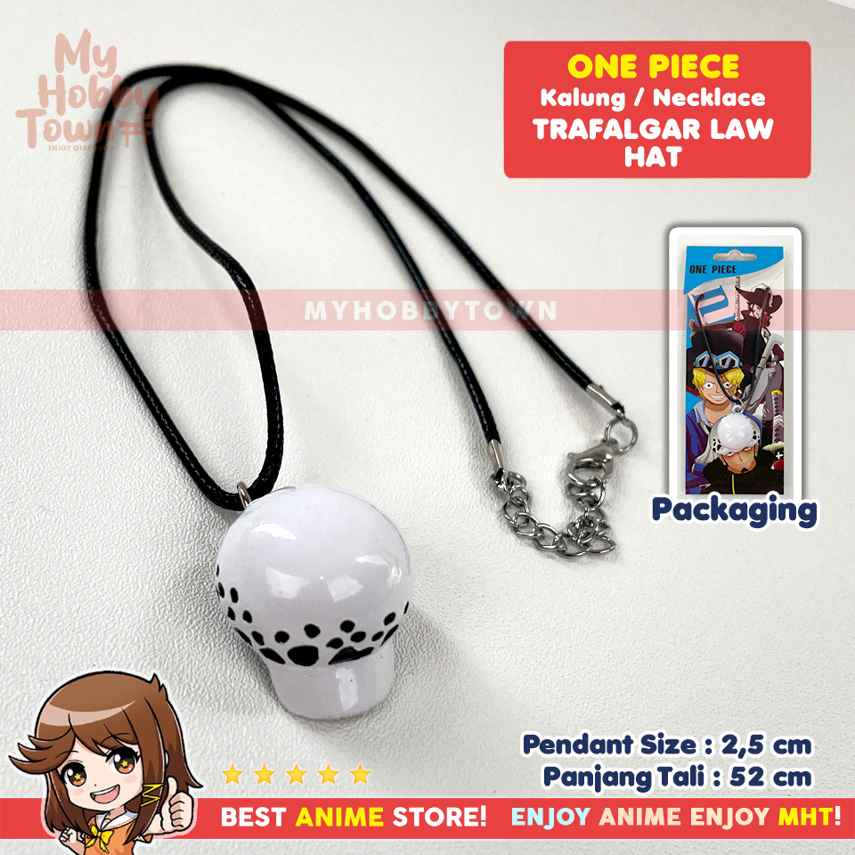 Kalung Anime One Piece Topi Trafalgar Law Hat Necklace - Gambar 4