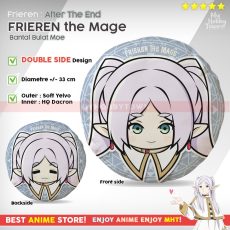 MyHobbyTown Bantal Bulat Anime Sousou no Frieren : Frieren The Mage Plushie Plush Doll Round Moe Cushion Sofa Pillow
