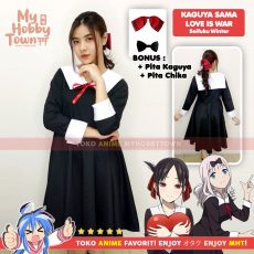 Kostum Cosplay Anime Seifuku Kaguya-sama Love Is War - Kaguya Shinomiya Chika Fujiwara Seragam Sekolah