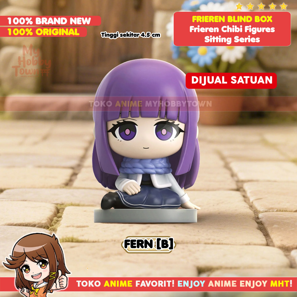 Original Frieren Blind Box Chibi Figure – Pajangan Mini Seri Duduk Lucu Frieren - Gambar 5
