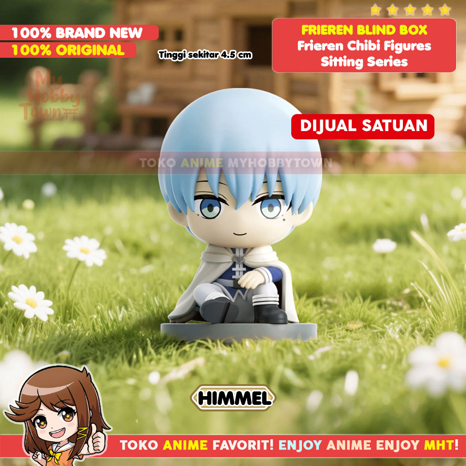 Original Frieren Blind Box Chibi Figure – Pajangan Mini Seri Duduk Lucu Frieren - Gambar 7