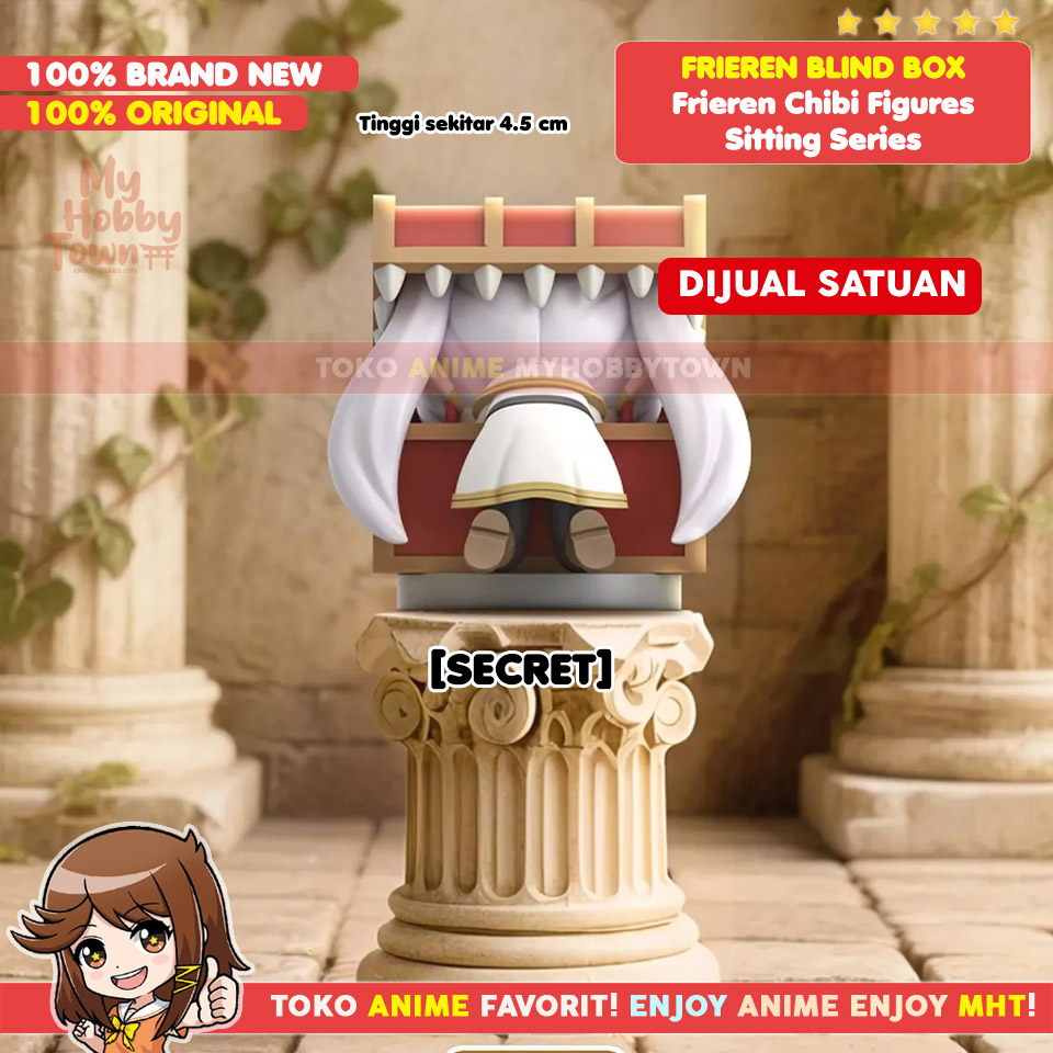 Original Frieren Blind Box Chibi Figure – Pajangan Mini Seri Duduk Lucu Frieren - Gambar 8
