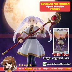 Figure Anime Original Frieren Beyond Journey's End Frieren Grandista Tinggi 26 cm Dengan Box Produk Resmi dari Banpresto Bandai Namco