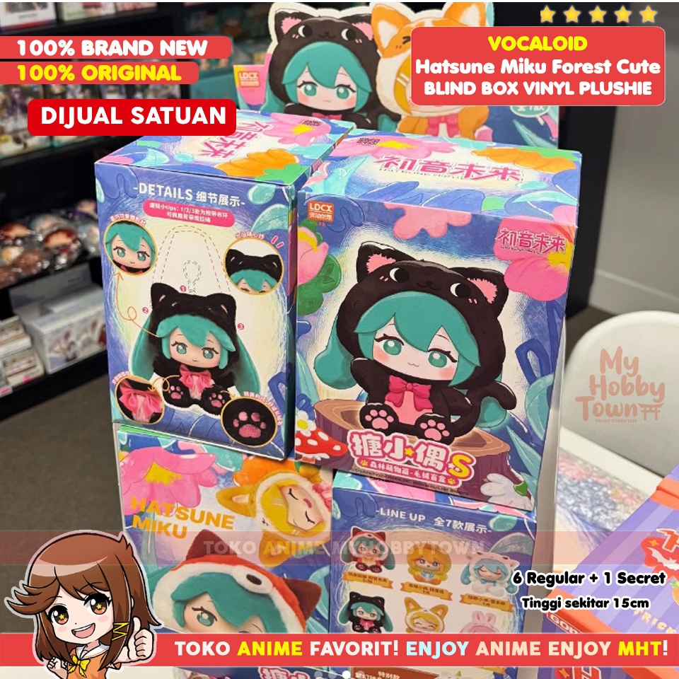 Original Vocaloid Hatsune Miku Vinyl Blind Box Forest Cutest Plush - Gambar 5