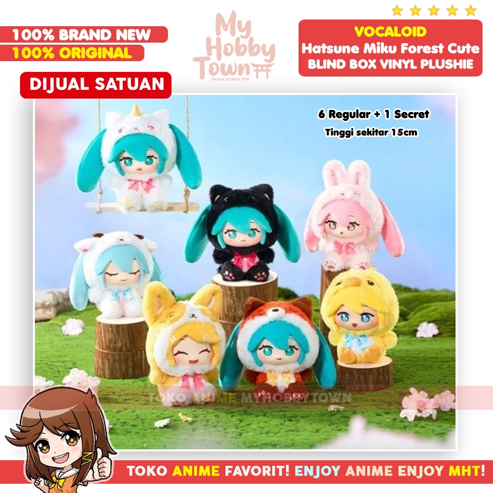 Original Vocaloid Hatsune Miku Vinyl Blind Box Forest Cutest Plush - Gambar 2