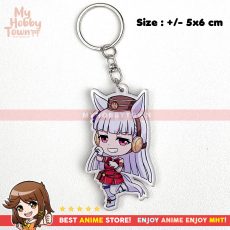 Gantungan Kunci Gold Ship Acrylic Akrilik Anime Game Uma Musume Keychain