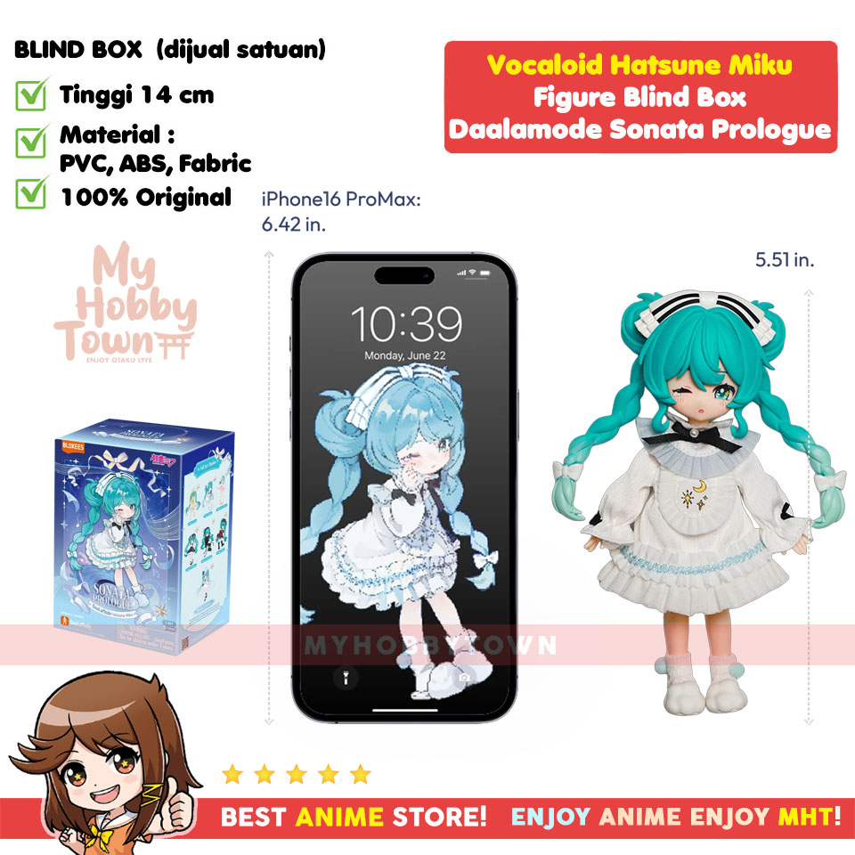 Hatsune Miku Figure Doll Blind Box Sonata Prologue – Boneka Pajangan Berpakaian Kain Asli Edisi Daalamode - Gambar 4