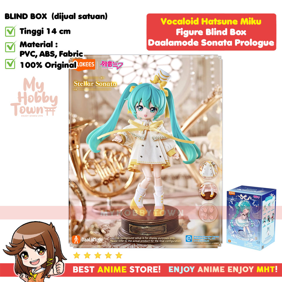 Hatsune Miku Figure Doll Blind Box Sonata Prologue – Boneka Pajangan Berpakaian Kain Asli Edisi Daalamode - Gambar 6