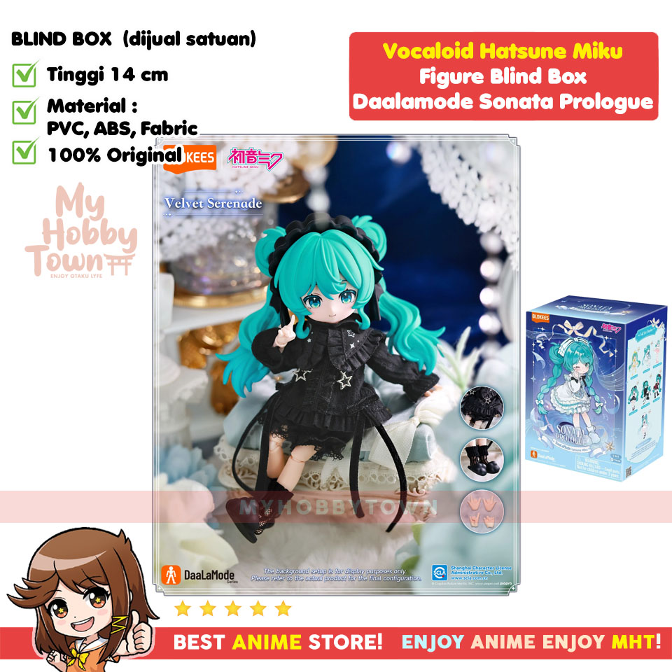 Hatsune Miku Figure Doll Blind Box Sonata Prologue – Boneka Pajangan Berpakaian Kain Asli Edisi Daalamode - Gambar 7