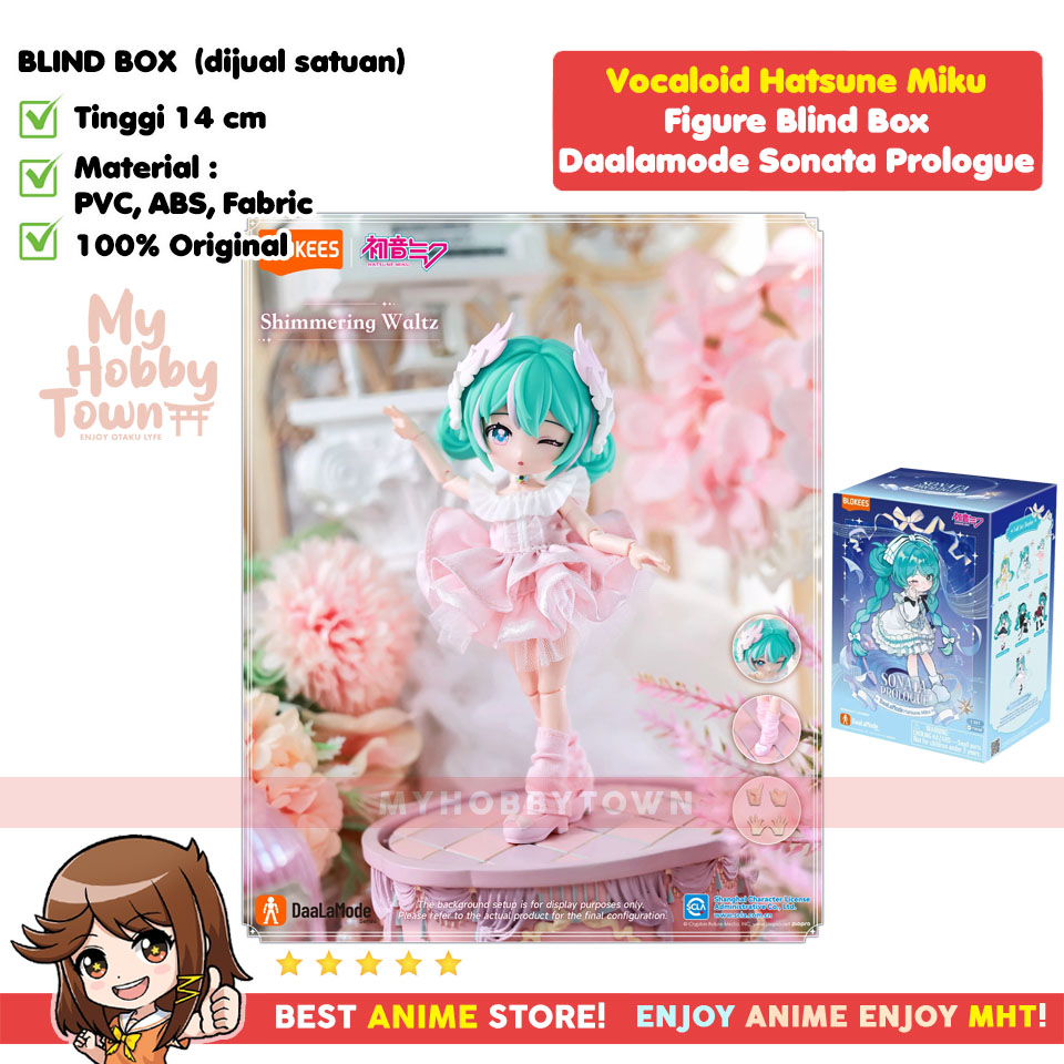 Hatsune Miku Figure Doll Blind Box Sonata Prologue – Boneka Pajangan Berpakaian Kain Asli Edisi Daalamode - Gambar 8
