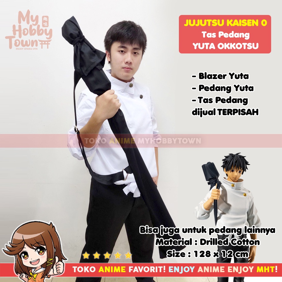 Tas Sarung Replika Hitam Yuta Okkotsu Jujutsu Kaisen - Gambar 3