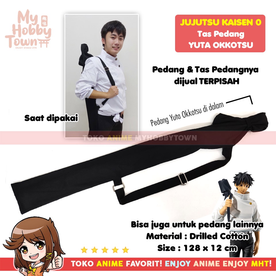 Tas Sarung Replika Hitam Yuta Okkotsu Jujutsu Kaisen - Gambar 2