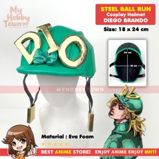 Topi Helm Anime Jojo's Bizarre Adventure Steel Ball Run Diego Brando Dio Helmet Cosplay